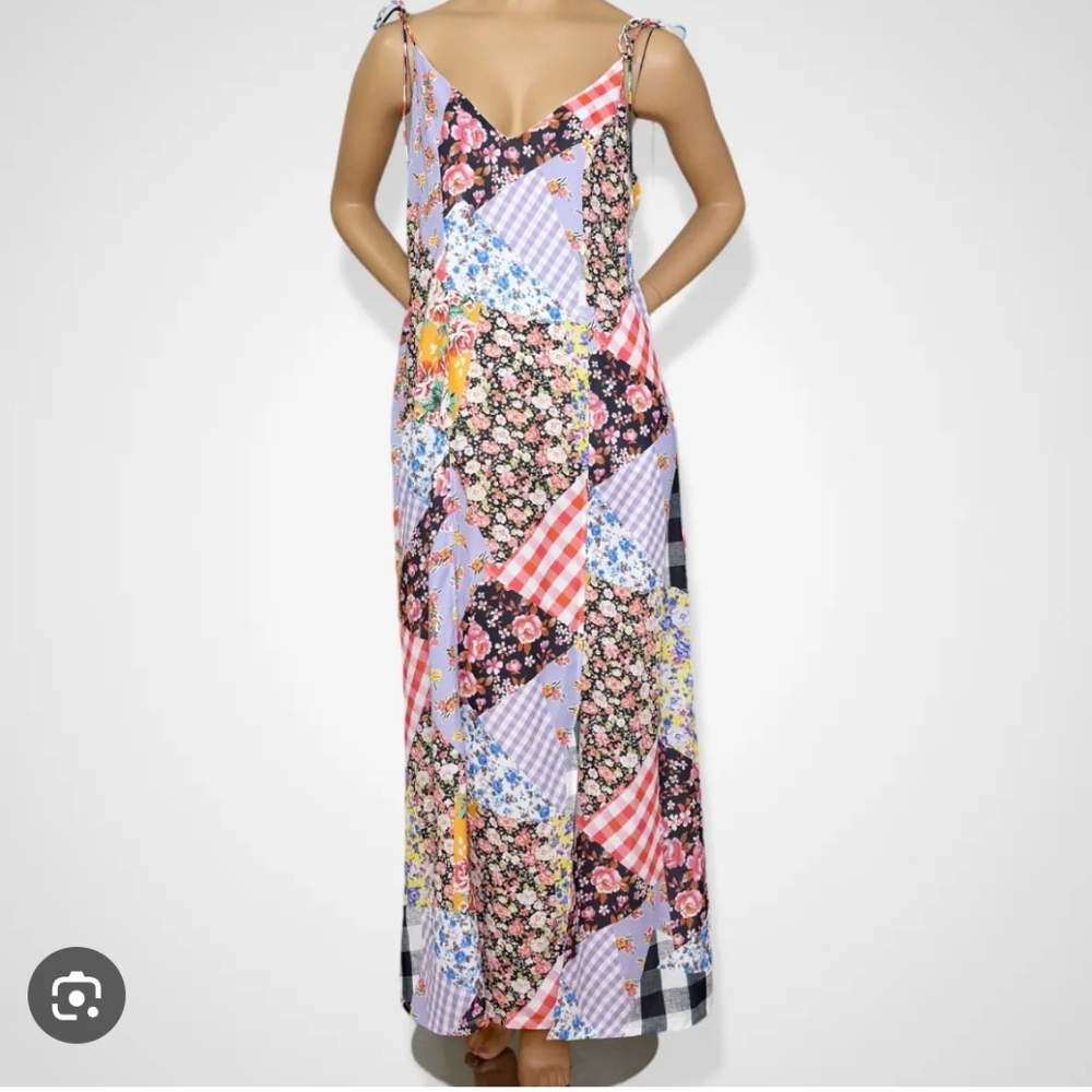 Jaded London Patchwork Maxi Slip Dress – Size M, NWT
